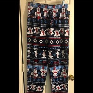 Frosty the Snowman PJ Pants, Size L, Excellent preowned condition